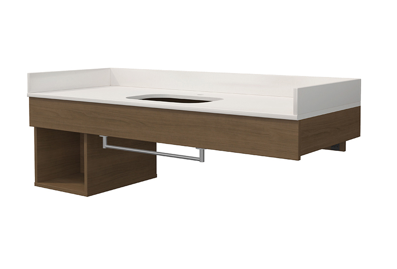 Reno Vanity with Cubby for Holiday Inn Express