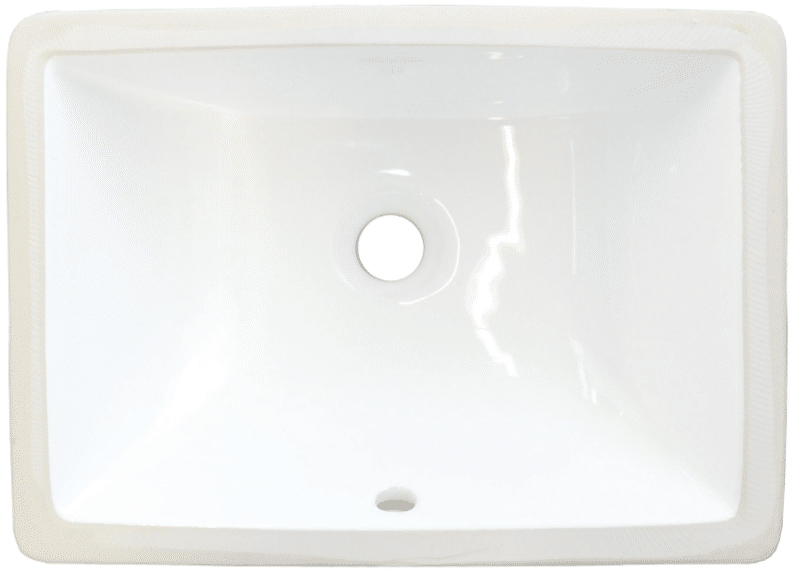 Undermount ceramic bathroom sink 
