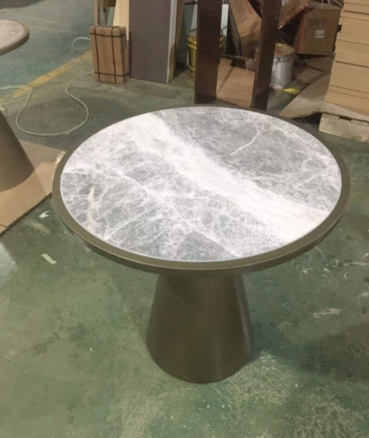 Coffee table with marble top