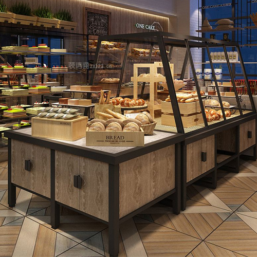 Display furniture and fixture for bread shop