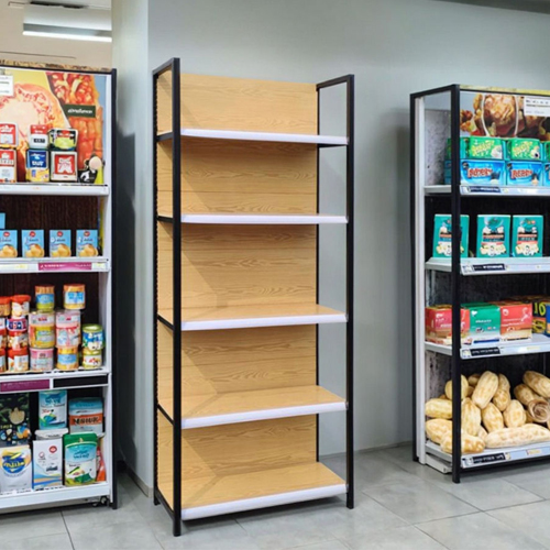 Convenient store display stand by wood and melamine