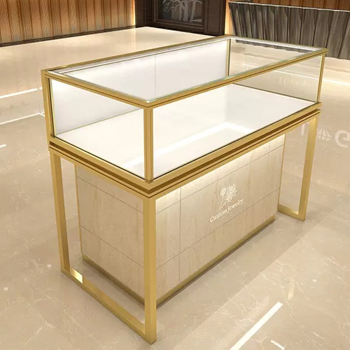 Glass display case and counter for retail and commercial showcase