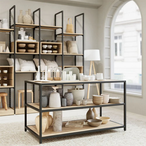 Modular Shelving Drawer and Table for Retail Sector