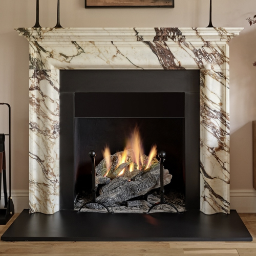 Modern Elite Marble Fireplace Mantel