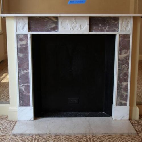 English Regency Marble Fireplace Mantel in Waldorf Astoria Hotel
