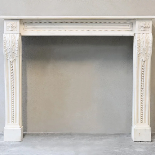 Reproduction Antique Marble Fireplace Louis XVI