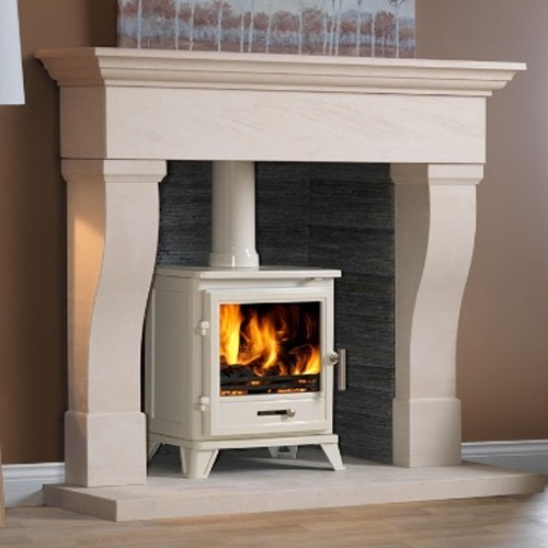 Italian Style Limestone Fireplace Mantel