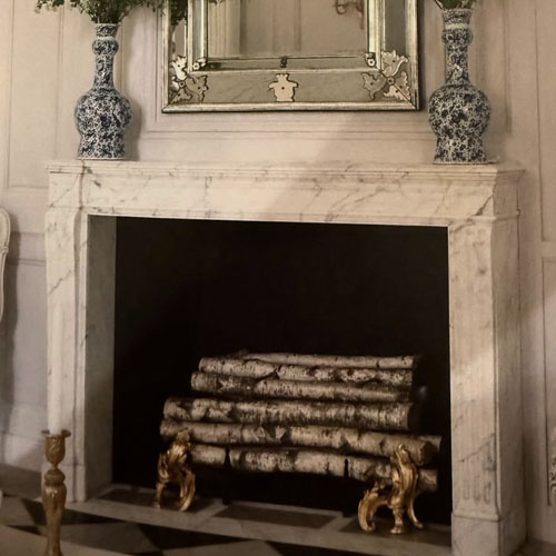 marble fireplace mantel to refresh a room