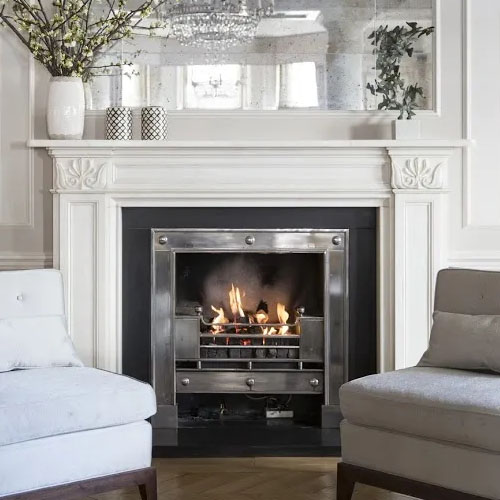 Regency period marble fireplace mantel