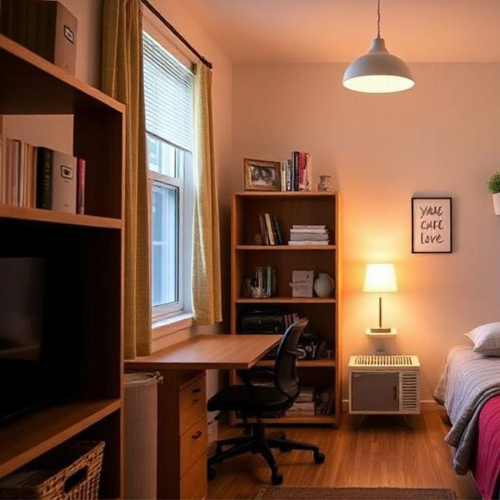 compact dorm furniture for small rooms
