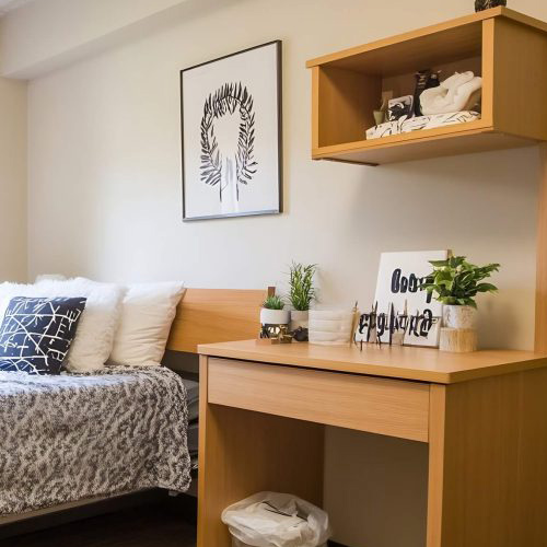 wooden student housing furniture
