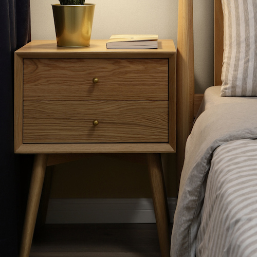 bedside cabinet with storage drawers