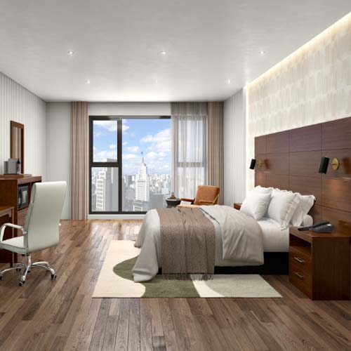 Economic hotel bedroom furniture package