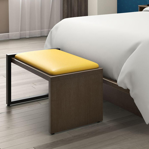 hotel luggage bench