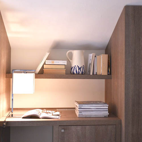Desk and Bookshelf Combo