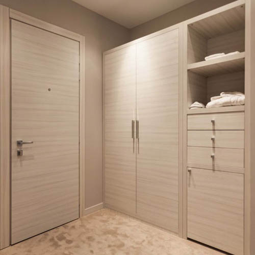 wardrobe with storage cabinet