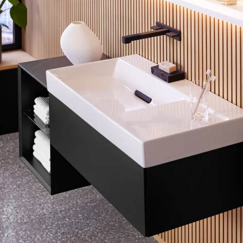 Commercial grade bathroom vanity for hotel