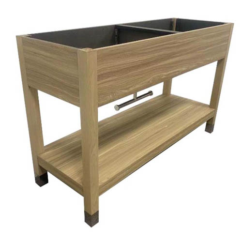 Engineered wood bathroom vanity base
