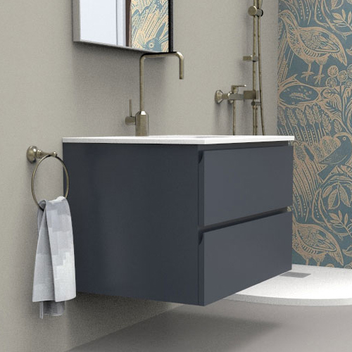 Cabinet 2 drawers with washbasin