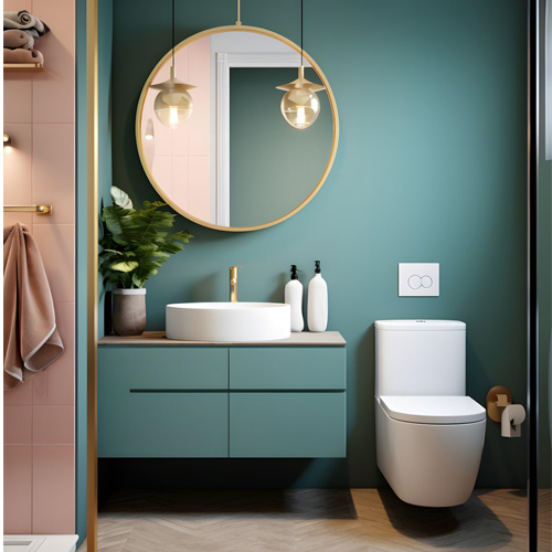 European minimalist bath vanity